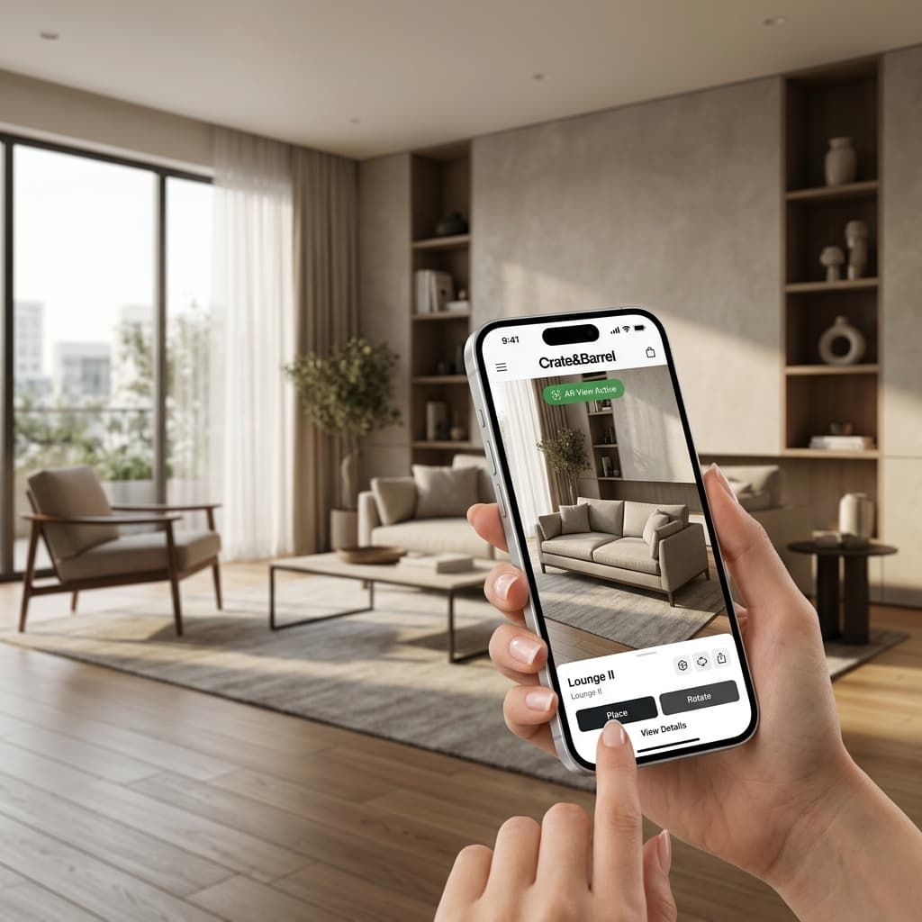 Crate & Barrel Case Study: Driving 43% More In-App Revenue with AR and Omnichannel Strategy
