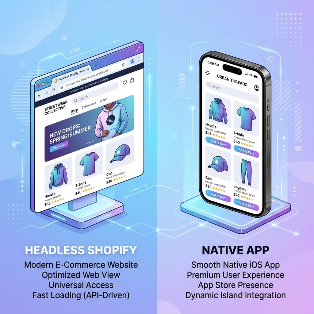 Headless Shopify vs. Native Mobile App: Which is Best for Scaling D2C Brands?
