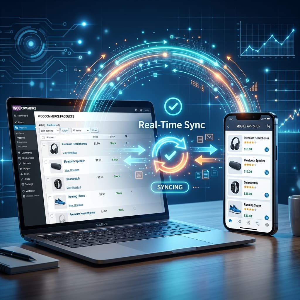 How to Sync WooCommerce Products with Your Mobile App in Real Time