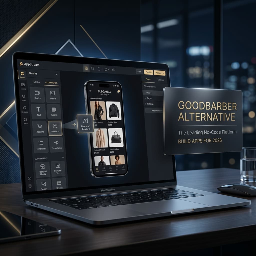 Best GoodBarber Alternative in 2026: Ecommerce App Builder Compared