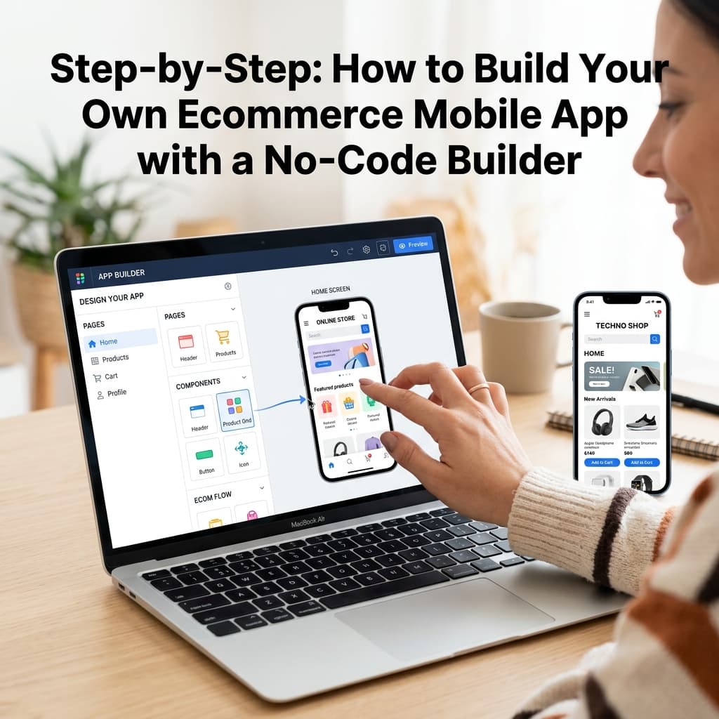 Step-by-Step: How to Build Your Own Ecommerce Mobile App with a No-Code Builder